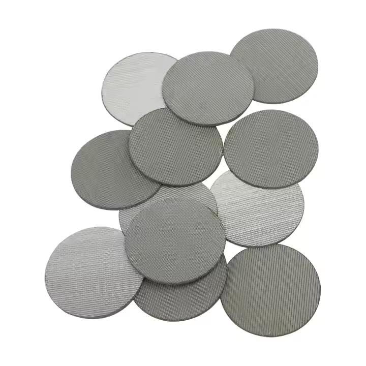 Filtros de disco de aço inoxidável 316L poroso